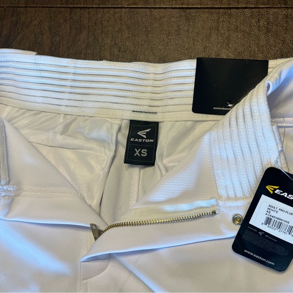 Easton Pro Plus pro+ Baseball Pants XS A164608 white Elastic Bottoms NWT - Picture 4 of 8